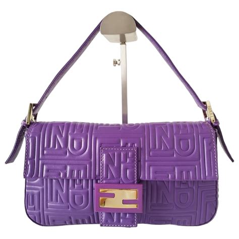 purple fendi baguette.